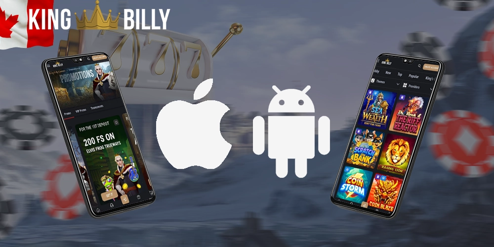 King Billy Casino Mobile - fast access to slots