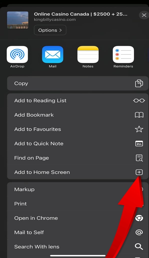 Add King Billy Casino icon on your screen